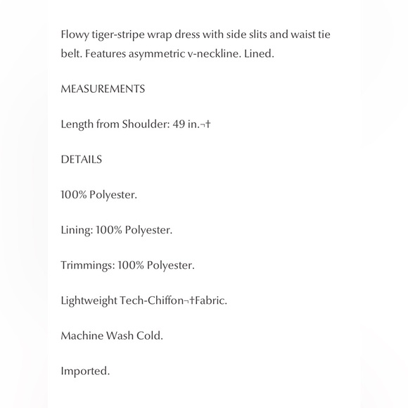 Nanushka Oasis tiger print flowy wrap dress sz M - Picture 6 of 14